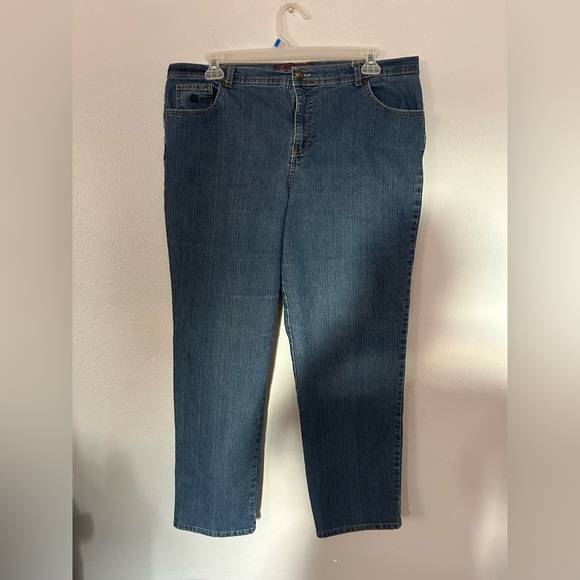 Gloria Vanderbilt Straight Leg Blue Jeans - Picture 1 of 4
